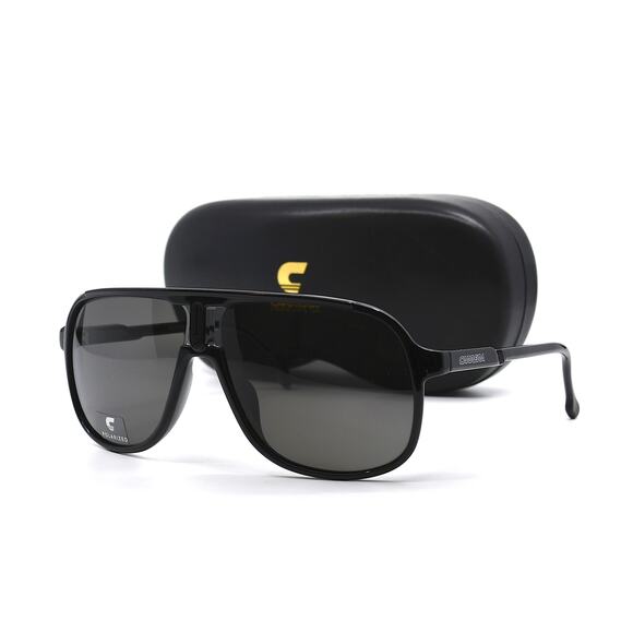 NEW CARRERA 1047/S BLACK GREY POLARIZED AUTHENTIC SUNGLASSES - Picture 4 of 10